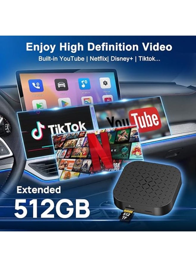 Smart Multimedia AI Box with Android 11 – Built-in YouTube & Netflix for Touch Screens – Converts Wired Systems to Wireless CarPlay & Android Auto - Image 3